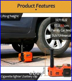 5 Ton Electric Hydraulic Floor Car Jack Lift with Electric Impact Wrench SUV Van