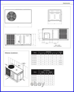 5 Ton Goodman AC Package Unit System 13.4 SEER + Free Heat Kit, Disconnect, Whip