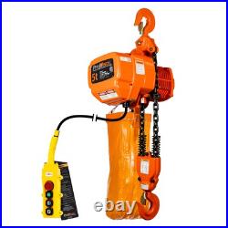 5 ton 11000 lb 208240/440480V 2 Speed Electric Chain Hoist 30 ft. G100 Chain H 5 ton 11000 lb 208240/440480V 2 Speed Electric Chain Hoist 30 ft. G100 Chain H