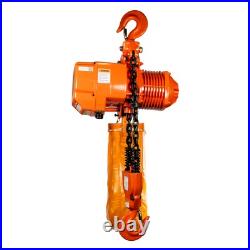 5 ton 11000 lb 208240/440480V 2 Speed Electric Chain Hoist 30 ft. G100 Chain H 5 ton 11000 lb 208240/440480V 2 Speed Electric Chain Hoist 30 ft. G100 Chain H