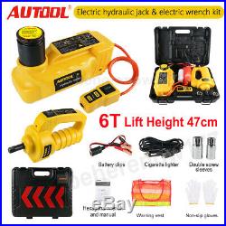 5Ton 6Ton 12V Electric Hydraulic Jack Electric Impact Wrench Repair Tool AUTOOL