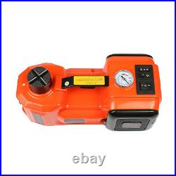 5Ton Car Electric Jack Hydraulic Floor 12V DC Tire Inflator Air Pump Wrench Tool