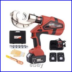 6 Ton Electric Hydraulic Crimper, Easy-Open Design for Quick Operation, 65KN