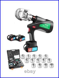 6-Ton Electric Hydraulic Crimping Tool Rechargeable Battery Cable Lug Crimp