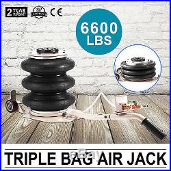 6600LBS 3 Ton Triple Bag Air Jack Pneumatic Jack Adjustable Lifting Jack Stands
