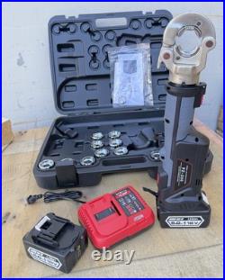 6Ton 18V Cordless Electric Hydraulic Crimping Tool Electrician Cable Lug Crimper 6Ton 18V Cordless Electric Hydraulic Crimping Tool Electrician Cable Lug Crimper