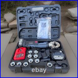 6Ton 18V Cordless Electric Hydraulic Crimping Tool Electrician Cable Lug Crimper 6Ton 18V Cordless Electric Hydraulic Crimping Tool Electrician Cable Lug Crimper