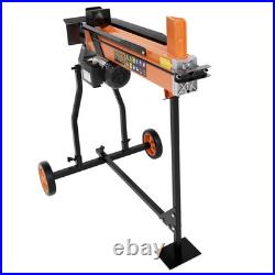 7 Ton Electric Hydraulic Log Splitter Portable Horizontal withstand Wood Splitter