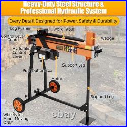 7 Ton Electric Hydraulic Log Splitter Portable Horizontal withstand Wood Splitter