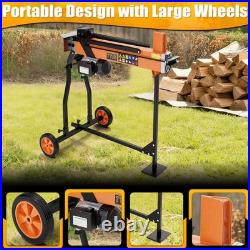 7 Ton Electric Hydraulic Log Splitter Portable Horizontal withstand Wood Splitter
