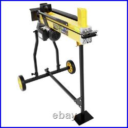 7 Ton Electric Log Splitter Portable Hydraulic Firewood Splitting with Stand New