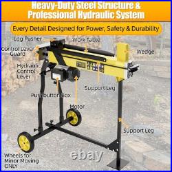 7 Ton Electric Log Splitter Portable Hydraulic Firewood Splitting with Stand New