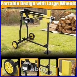 7 Ton Electric Log Splitter Portable Hydraulic Firewood Splitting with Stand New