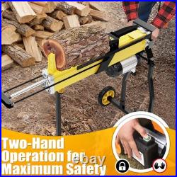 7 Ton Electric Log Splitter Portable Hydraulic Firewood Splitting with Stand New