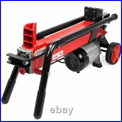 7 Tons Capacity Log Splitter Cut Wood Electrical Cutter Hydraulic with Wheel Red