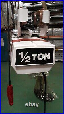 (#703) 1/2 Ton Coffing EC Hoist -25' lift-16 fpm-460v-3 phase