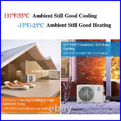 9000-24000 BTU Ductless Mini Split Air Conditioner Heat Pump 19 SEER INVERTER AC