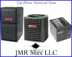 96% Up-Flow 60K btu Natural Gas Furnace + 2½ Ton 13 SEER AC Complete System #1
