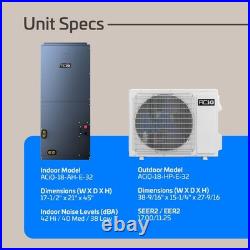 ACiQ 1.5 Ton High Efficiency Central Heat Pump Split System Inverter AC Kit, R32