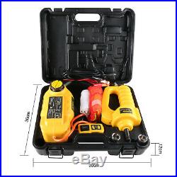 AUTOOL 12V DC 5-ton Hydraulic Jack Car Vehicle Lifting with Wrench for Travel