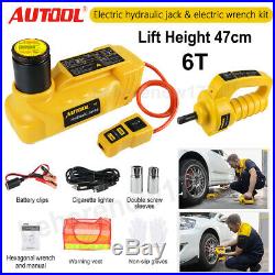 AUTOOL 5Ton 6Ton 12V Electric Hydraulic Jacks Electric Impact Wrench Repair Tool