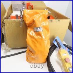 Black Bear YSF-200 2 Ton 4000lb Electric Chain Hoist 115V 8FPM With Power Trolley