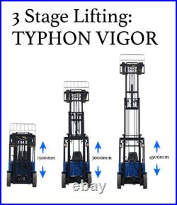 Brand New Electric Forklift 3 Ton Rated Capacity Lifter Truck USA w side shift