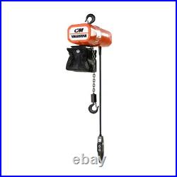 CM Electric Hain Hoist 2403B 1/2 Ton 15' Lift 16' Per Min Speed 115-1-60 Power CM Electric Hain Hoist 2403B 1/2 Ton 15' Lift 16' Per Min Speed 115-1-60 Power