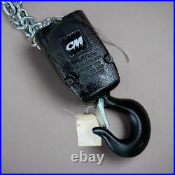 CM Loadstar Electric Chain Hoist with V2 Chain Stop Kit 2 Ton Max Model R (New)