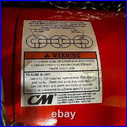 CM Loadstar Electric Chain Hoist with V2 Chain Stop Kit 2 Ton Max Model R (New)