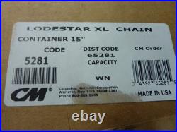 CM Lodestar XL 4 Ton Electric Hoist 20F Lift 15fpm 460/3/60Model 5215HCF (31695)