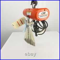 CM Shopstar 1/8 Ton 250LB Electric Chain Hoist 10' Lift 40FPM 460V 3PH