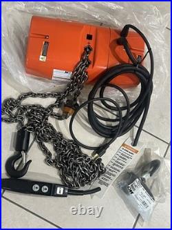 CM Valustar 1/2 Ton 500kg Electric Chain Hoist 15' Lift 16FPM New
