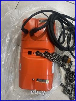 CM Valustar 1/2 Ton 500kg Electric Chain Hoist 15' Lift 16FPM New