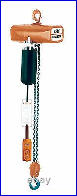 CM Valustar Electric Chain Hoist 1/4 Ton 15 FT Lift New Model WB