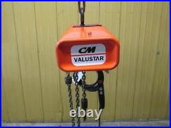 CM Valustar WL Electric Chain Hoist 1 Ton 2000 Lbs 240/480v 20' Lift 16 FPM