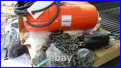 CM WR Series Electric Chain Hoist 2 Ton 20' Lift 1HP 120V Rigid Hook Mount New