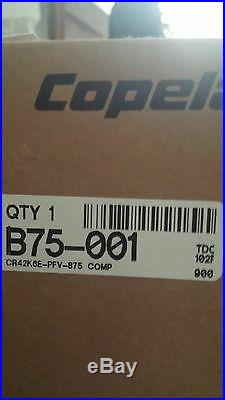 CR42K6E-PFV-875 Copeland 3.5 Ton 208-230 Volt A/C Condenser Compressor 42,000