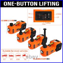 Car Jack 12V 3/5 Ton Electric Hydraulic Floor Lift Jack Tire Inflator Pump Tool