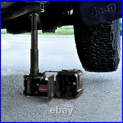 Car Jack Lift 5Ton 12V Electric Hydraulic Floor Jack Tire Inflator Pump Tool Kit