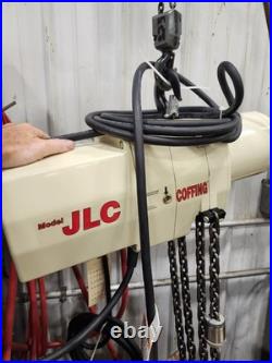 Coffing 08249w Jlc4008-1-20 2-ton 8 Fpm Electric Chain Hoist Hook Mounted New B2