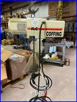Coffing 1/8 Ton Electric Chain Hoist, Model JLC0332, 10 FT Lift, 460V