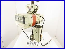 Coffing EC4016.4 2 Ton Electric 2-Speed Chain Hoist 5/16 FPM 13' Lift withTrolley