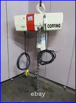 Coffing Electric Chain Hoist Ec4016 2 T Ton 4000lbs 3ph 2 HP 460v Drop Coffing Electric Chain Hoist Ec4016 2 T Ton 4000lbs 3ph 2 HP 460v Drop