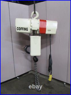 Coffing Electric Chain Hoist Ec4016 2 T Ton 4000lbs 3ph 2 HP 460v Drop Coffing Electric Chain Hoist Ec4016 2 T Ton 4000lbs 3ph 2 HP 460v Drop