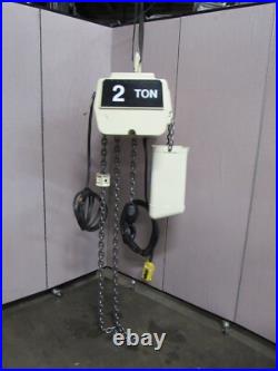 Coffing Electric Chain Hoist Ec4016 2 T Ton 4000lbs 3ph 2 HP 460v Drop Coffing Electric Chain Hoist Ec4016 2 T Ton 4000lbs 3ph 2 HP 460v Drop