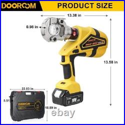 Crimper Tool, 6 Ton Electric Hydraulic Crimper Plier, Rechargeable Crimping Tool