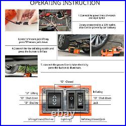 DC12V 5 Ton Automotive Electric Hydraulic Floor Jack Car Truck Tire Change Lift