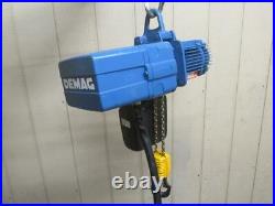 Demag DKUN-2-250-K-V1 Electric Chain Hoist 1/2 Ton 1100 Lbs 3 PH 13' Lift