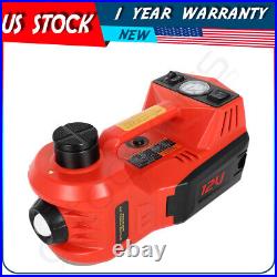 Electric 12V Car Jack 3Ton Floor Jack Lift with Impact Wrench & Tire Inflator Pump